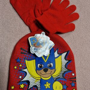 Paw patrol müts+sõrmikud punane